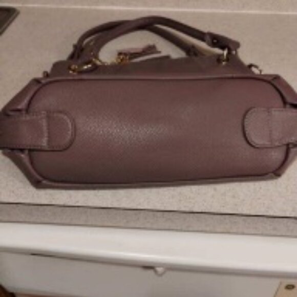 TAUPE LEATHER BAG BY LANZHIXIN (NT) - Picture 7 of 8